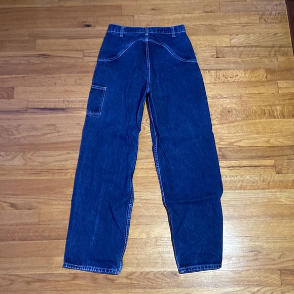 Brandy Melville high rise wide leg dark wash jeans - Picture 2 of 2